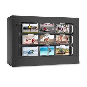 FEELWORLD T51 PLUS Triple 5,5 pulgadas 2RU Monitor de montaje en rack Full HD 3G-SDI 4KHDMI AV Entrada y salida 16:9 Monitor de montaje en rack - Product Image 3