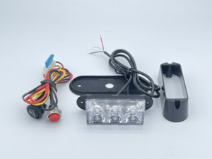 9W Mini LED çakarlı lamba 3-LED yüzey montaj acil kırmızı uyarı mangal lambası 12V/24V yanıp sönen fonksiyonu - Product Image 4