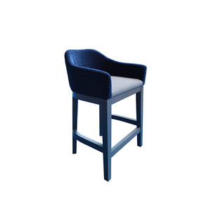 Hoge Kwaliteit Massief Hout Hotel Hoge Stoel Meubels Houten Hoge Barkruk Stoel Hoge Loft Barstoel - Product Image 2