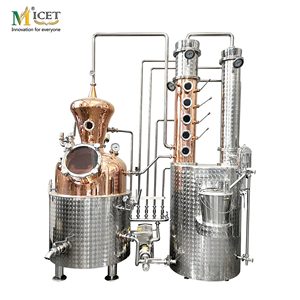 100l 200l 300l Whiskey Spirits damıtma ekipmanları viski, votka ve brendi üretimi için bakır Stills
