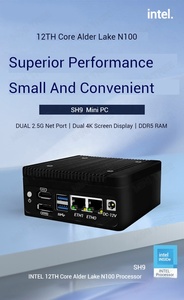 2.5G Dual Lan Micro Industrial Computer 12 ° In tel N100 Quad Core 2x2.5G Ethernet M.2 SSD incorporato robusto Firewall Mini Box PC - Product Image 3