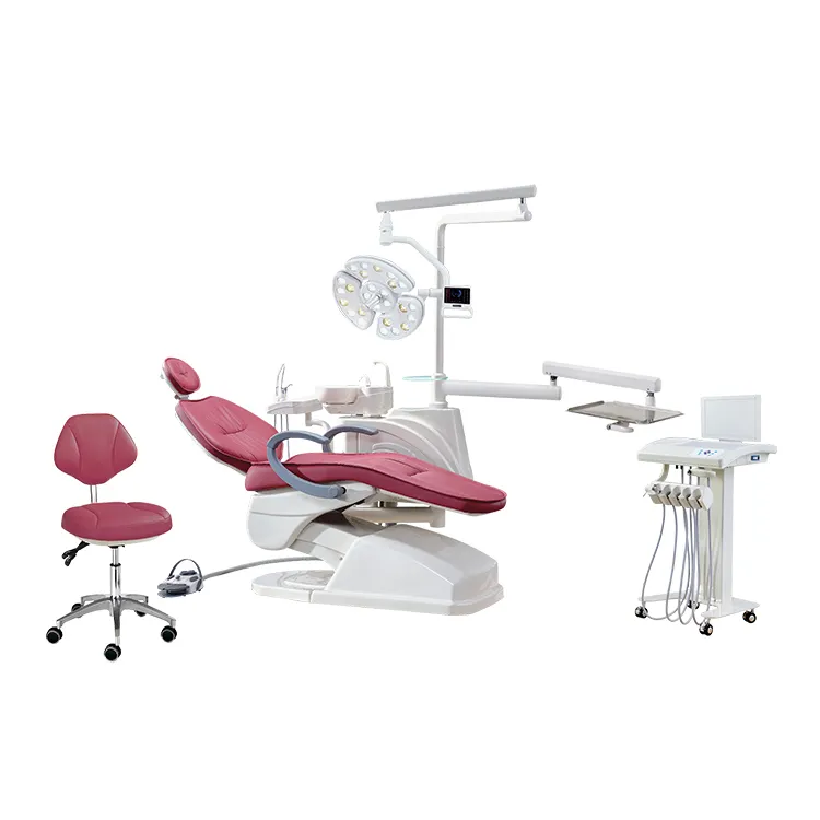 S106 Trolley Type Luxury Implant Dental Chair High Quality Surgery Dental Unit with 26 Bulbs Surgical Lamp Produced by Foshan Ch