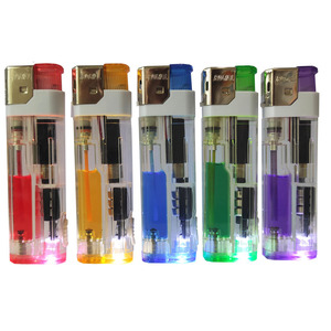 Màu Nhựa LED Cakmak Hút Thuốc Phụ Kiện Sạc Điện Tử Gas Thuốc Lá Nhẹ Hơn Encendedores - Product Image 3