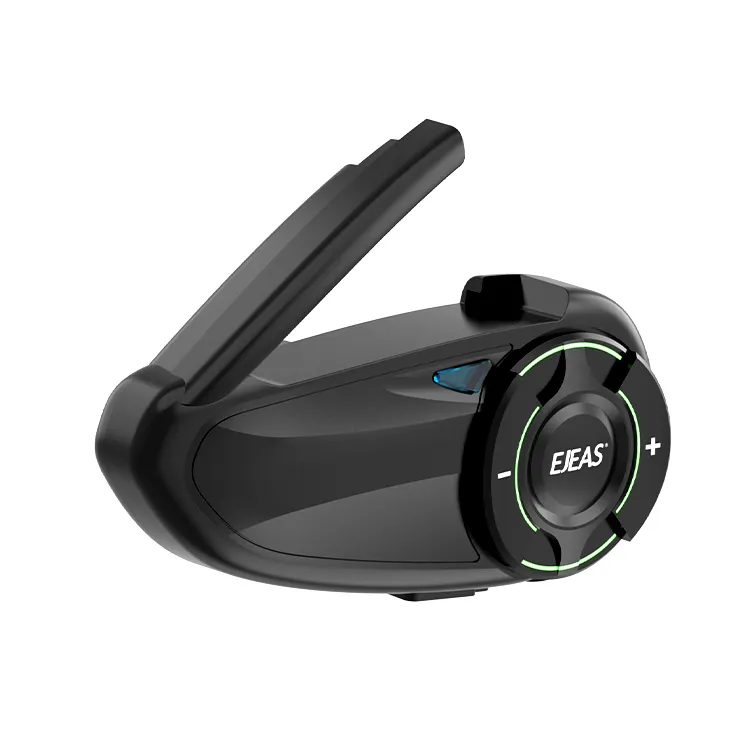 Ejeas Q8 Full Duplex 6 Riders Connect 1000m Mejor Smart Wireless MESH Bluetooth Casco de motocicleta Intercomunicador para casco