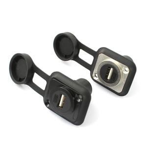 ซ็อกเก็ตดาต้า USB 2.0ตัวเมียกับตัวเมียโมดูลเครือข่ายชนิด D พร้อมแผงฝาครอบอุปกรณ์เชื่อมต่อซ็อกเก็ตชนิด D - Product Image 5