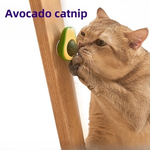 Venta directa de fábrica Juguete interactivo para mascotas Aguacate Catnip Agallas Fruta Gato Juguete Gato Lamiendo Juguete - Product Image 2