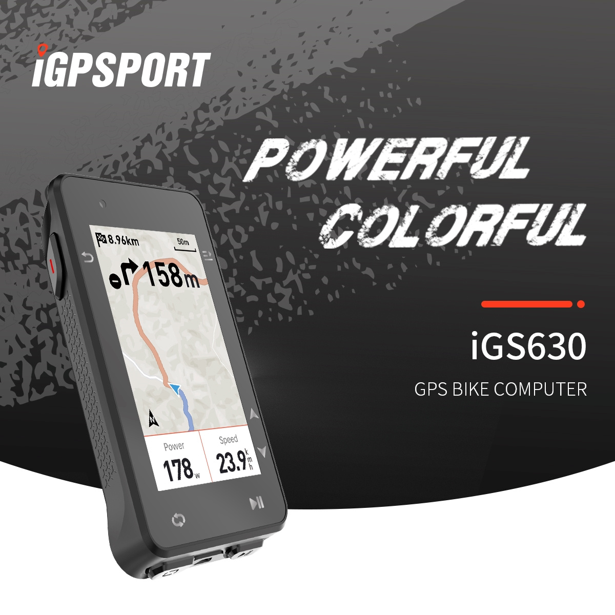 iGPSPORT iGS630 GPSバイクコンピューター本体 iGPSPORT iGS630 ナビなど機能が充実する大型画面のフラッグシップ