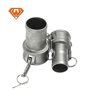 Storz消防铝快速释放联轴器，带光滑不锈钢消防水带连接 - Product Image 1