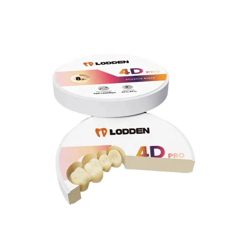 Bloques de Zirconia Laboratorio dental Dientes de Zirconia Estética 4D Pro Bloques de Zirconia de laboratorio dental precoloreados multicapa