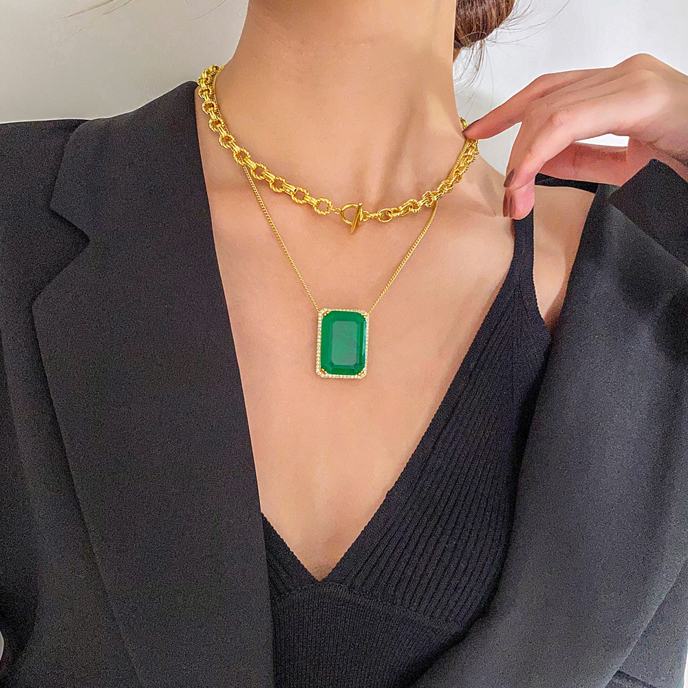 Emerald Gold Pendant