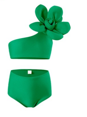 Maillot de bain fille vert