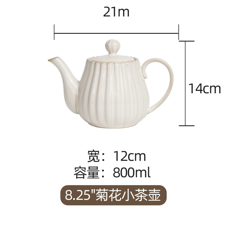 Petite théière 825 pouces 550ml 24/carton
