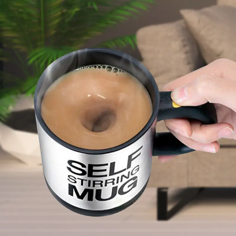 Tasse automatique à agitation automatique Tasse de mélange de café et de lait Tasse thermique en acier inoxydable Tasse électrique paresseuse intelligente