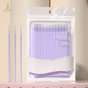 Fabrika doğrudan satış makyaj fırçalar pamuklu çubuk dövme temizleme çıkarma çubukla mikro fırça kirpik uzatma araçları için - Product Image 2