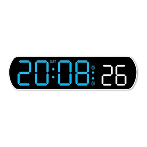 2024 nuovo Timer elettrico personalizzato Count Up Count Down allarme digitale a colori Snooze Voice Control da tavolo sveglia a LED - Product Image 5