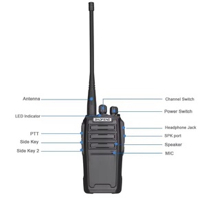 Baofeng UV-6 Dual Band Headset Handheld 2-Wege-Radio Computer Programmierung Schwarz 3,7 V Langstrecken sender Walkie Talkie - Product Image 2