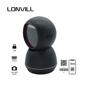 Desktop Barcode Scanner Supplier Mobile Retail Omnidirectional Image 2D Bar <strong>Code</strong> Wired Automatic Reader <strong>Qr</strong> Rs232 Scanners - Product Image 3