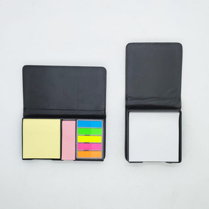 Bloc de notas en blanco de cuero PU de sublimación Bloc de notas rectangular y cuadrado con nota adhesiva - Product Image 1