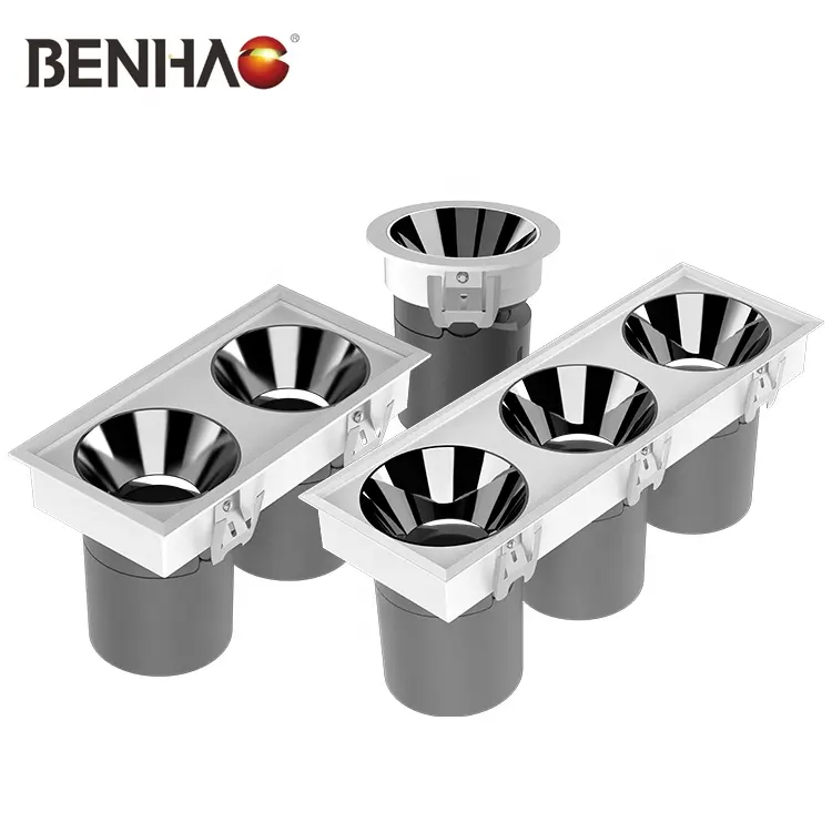 Benhao ไฟสปอตไลท์ LED แบบฝัง7W 12W 18W 30W ทำจากอะลูมิเนียมสั่งทำ