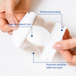 Bernapas tahan air diabetes pedikur kaki 95*75mm penyerap silikon perawatan luka dressing - Product Image 4