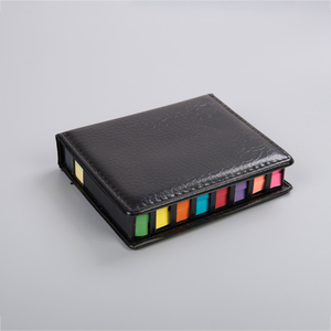 Juego de bloc de notas de cuero, personalizado, colorido, notas adhesivas - Product Image 3