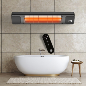 New Design Halogen Convector Heater Remote Controlled Fast <strong>Heating</strong> for Living Room Bathroom Waterproof Metal EU Plug Infrared - Product Image 6
