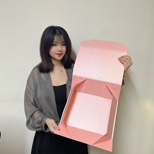 Free Samples <strong>Gift</strong> Storage Folding Pink Decorative Packaging Paper Small Shipping Boxes Cute - Product Image 2