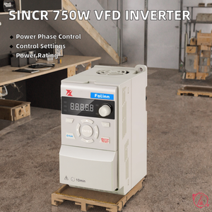 SINCR 750W inversor de corriente de onda sinusoidal pura VFD 380V DC 220V AC función convertidor Solar Motor variador de frecuencia trifásico - Product Image 2