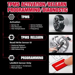 Avvia lo strumento di programmazione TPMS X431 X431TSGUN Reprogram sensore OE per il cambio del sensore dei pneumatici - Product Image 3