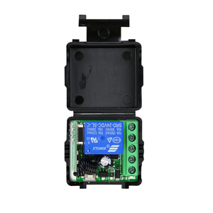 Small 1 CH Wireless Remote <strong>Control</strong> 433 MHz 315 MHz Garage Door Opener Receiver with Cover 12V DC Gate Application Learning Code - Product Image 3