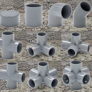 PVC Five Four Three <strong>Way</strong> Tee Size 20 to 90 SCH40/SCH80 Stainless Steel Cross <strong>5</strong> 4 <strong>3</strong> <strong>Way</strong> Tee CNC Machining Available - Product Image 2