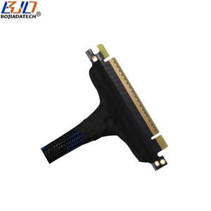 90 độ PCI-E 5.0 16X để X16 GPU Riser cáp mở rộng Gen5 0.4m 0.5M 0.6m cho rtx6000 rx9070xt A100 H100 ai Card đồ họa - Product Image 4