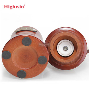 HIGHWIN手动咖啡研磨机可调陶瓷毛刺咖啡豆研磨机，带木柄