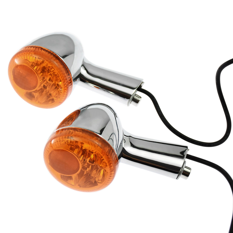 Amber Lens Chrome Housing