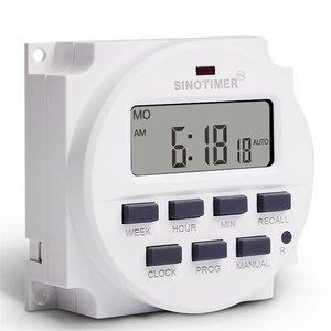 TM618H DC 12V 24V AC 110V 120V 220V 230V Volt di Tensione di Uscita Digitale 7 giorni Settimanale Timer Programmabile Interruttore A Tempo Relè di Controllo - Product Image 1