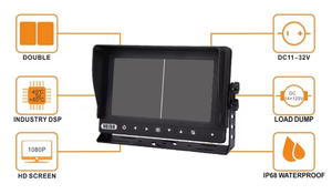 Monitor impermeable HD inalámbrico de respaldo retrovisor sistema de cámara de marcha atrás para grúa remolque Rv - Product Image 5