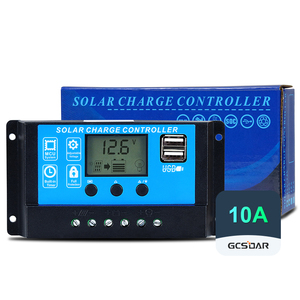 GCSOAR 12V 24V Manual Pwm Controlador de carga solar 10a - Product Image 1