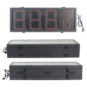 กรณีกันน้ำ8นิ้ว3หลัก888 7ส่วนจอแสดงผล LED,ก๊าซ LED ป้ายราคาสำหรับสถานีบริการน้ำมันหน้าจอ
