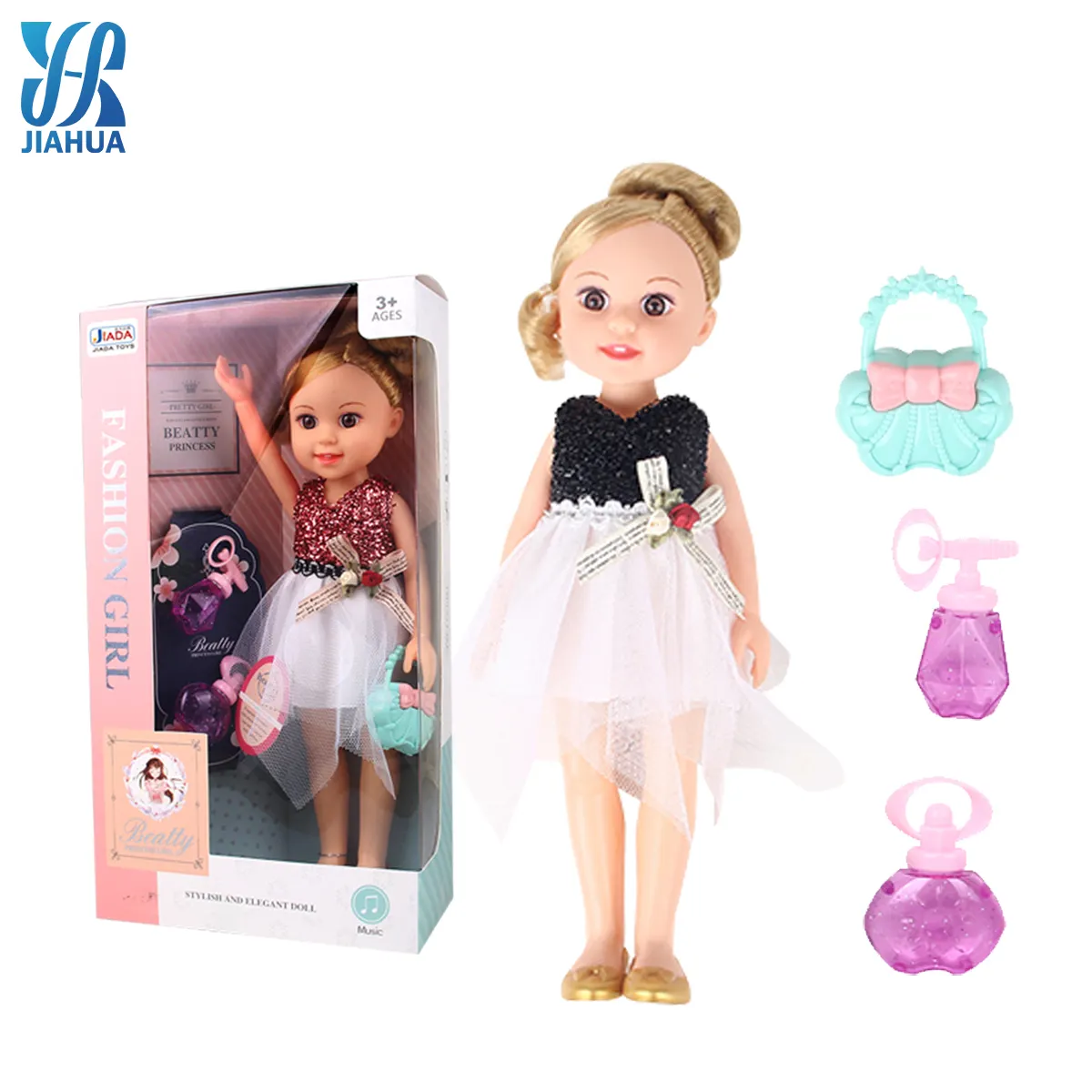 13นิ้วเพลงราคาถูก Muneca ตกแต่งตุ๊กตาร่างกายผู้ผลิตร้านค้าแช่แข็งสาวเจ้าหญิงของเล่นชุดแฟชั่นตุ๊กตา