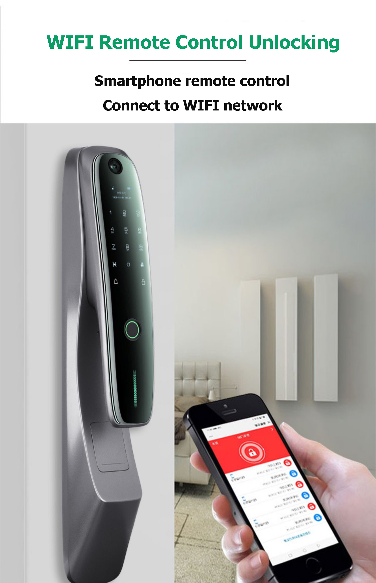 Digital Home Door Lock S918max Lock Password Card Biometric Smart Life Fingerprint Tuya App Wifi Lock