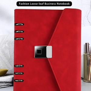 Carpeta de 6 anillas, cuaderno de hojas sueltas, diario personalizado, organizador de Agenda, Bloc de notas con bloqueo de huellas dactilares personales con bolígrafo de escritura inteligente - Product Image 3