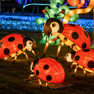 Năm mới của Trung Quốc Halloween phục sinh và giáng sinh zigong <span class=keywords><strong>Ladybug</strong></span> lụa đèn lồng cho các dịp lễ hội - Product Image 5