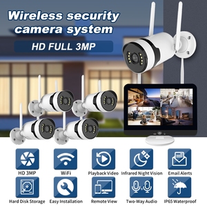 3Mp Smart App Cctv Sistema de cámara Wifi Nvr Kit 8 canales Impermeable Full Hd Monitor Red Video Recorder Kit - Product Image 2