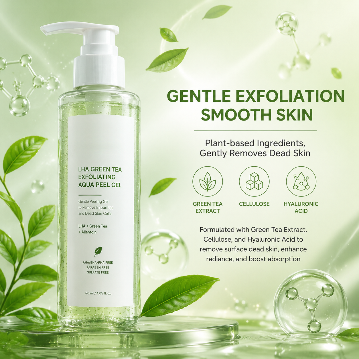 LHA Green Tea Exfoliating Aqua Peel Gel