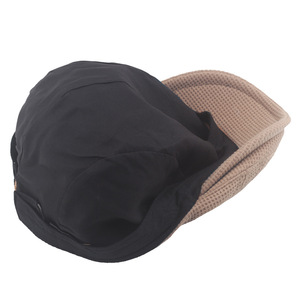 卸売春秋冬暖かいニットキャップベレー帽フラットトップアイビーハット男性用 - Product Image 6