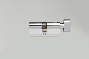 Cilindro de cerradura de puerta sólida de perfil europeo Cilindro cromado Cerradura de cilindro abierto único con 5 llaves de hierro de computadora - Product Image 5