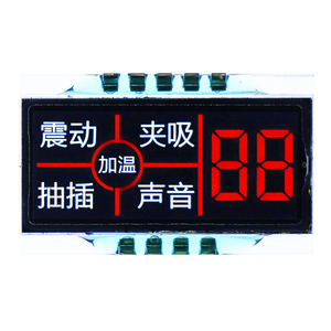 OEM & ODM LCD Factory VA Schwarzer monochromer LCD-Bildschirm BTN Benutzer definiertes LCD-Anzeige modul 7-Segment-Anzeige - Product Image 2