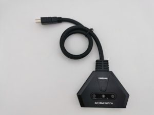 Conmutador HDMI 4K60Hz 1x3 Conmutador HDMI Compatible con 4K63Hz 1080P60Hz HDMI con Control de botón para computadora PC HDTV Xbox PS3 PS4 PS5