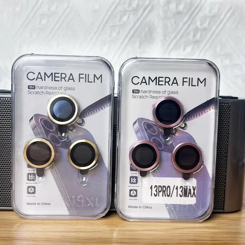 3D 금속 링 카메라 보호 강화 유리 카메라 렌즈 보호기 전화 카메라 렌즈 보호기 15 14 Pro Max 13 12 Pro 11