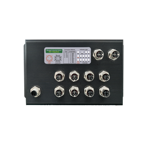 IEEE 802.3Bt PoE + L2 interruttore Ethernet Gigabit gestito ad anello con porte con codice X femmina capacità di Switch 1000m per uso industriale